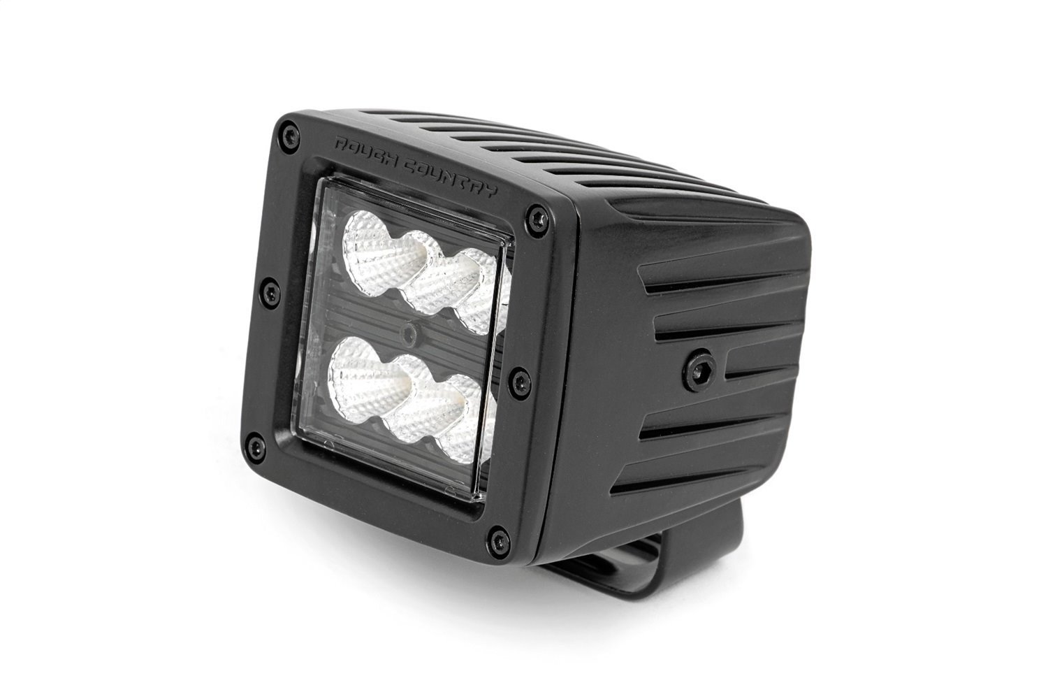 70133BL 2-inch Square Cree LED Lights - (Pair, Black Series, Flood Beam)