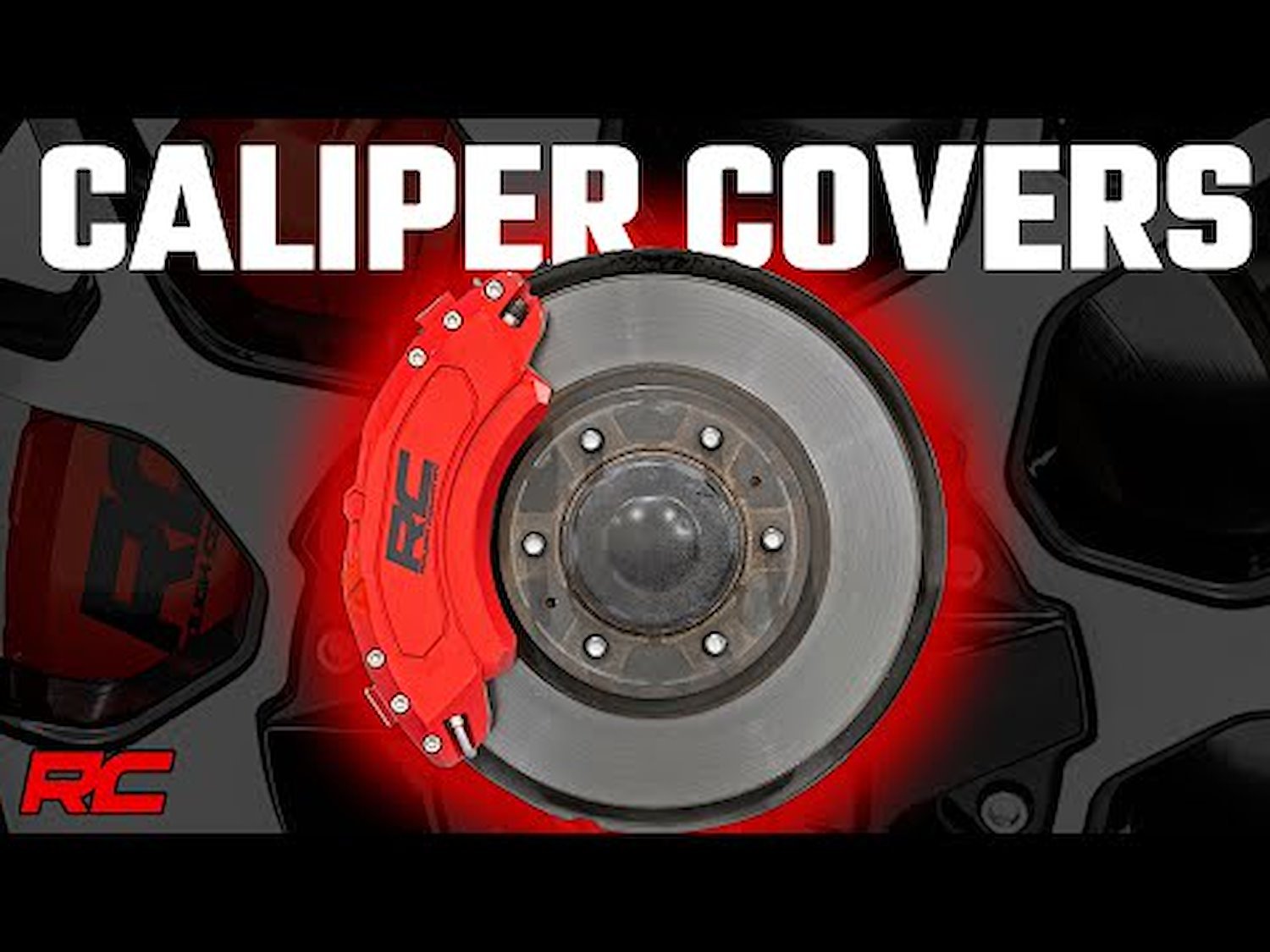 71106A Caliper Cover, Red, Fits Select Chevy/GMC 1500