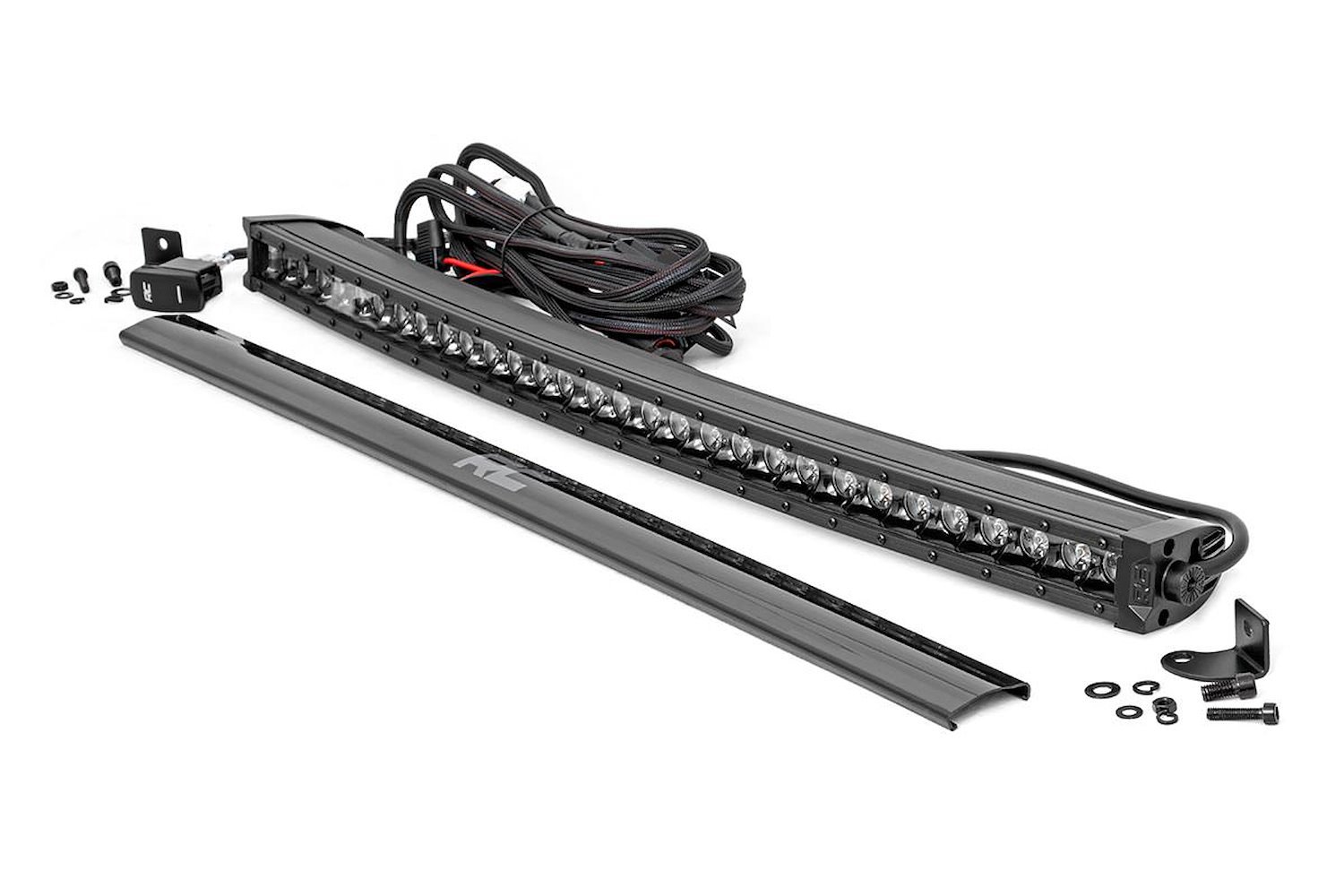 72730BLDRL 30-inch Curved Cree LED Light Bar - (Single Row, Black Series w/ Cool White DRL)