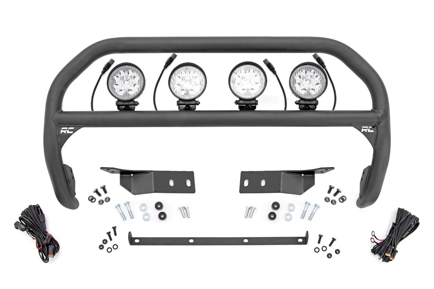 75005 Nudge Bar, 4 in. Round Led (x4), Toyota Tundra 2WD/4WD (07-21)