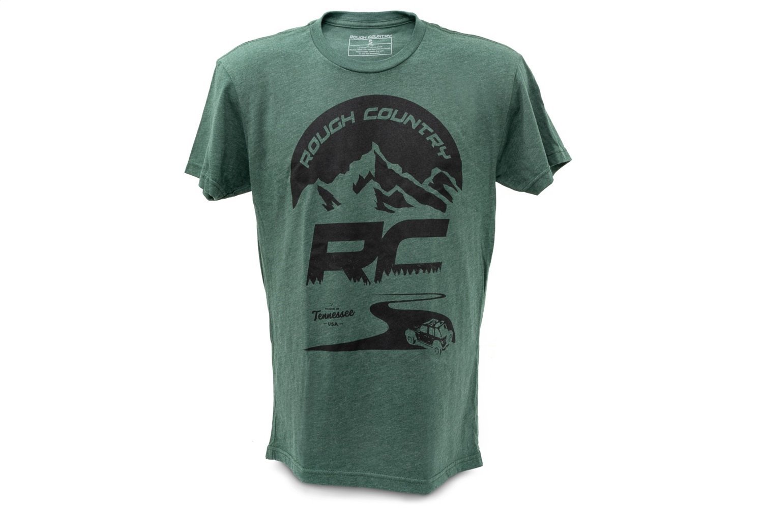 840942XL T-Shirt; RC Mountains; Forest Green; 2XL;