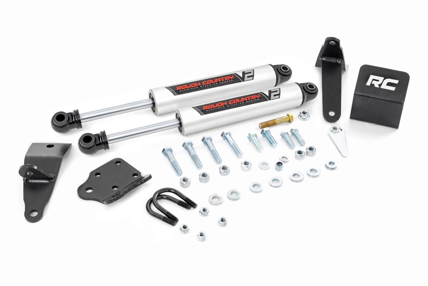 8749570 V2 Steering Stabilizer, Dual, 2-8 in. Lift, Ram 2500 (10-13)/3500 (10-12)
