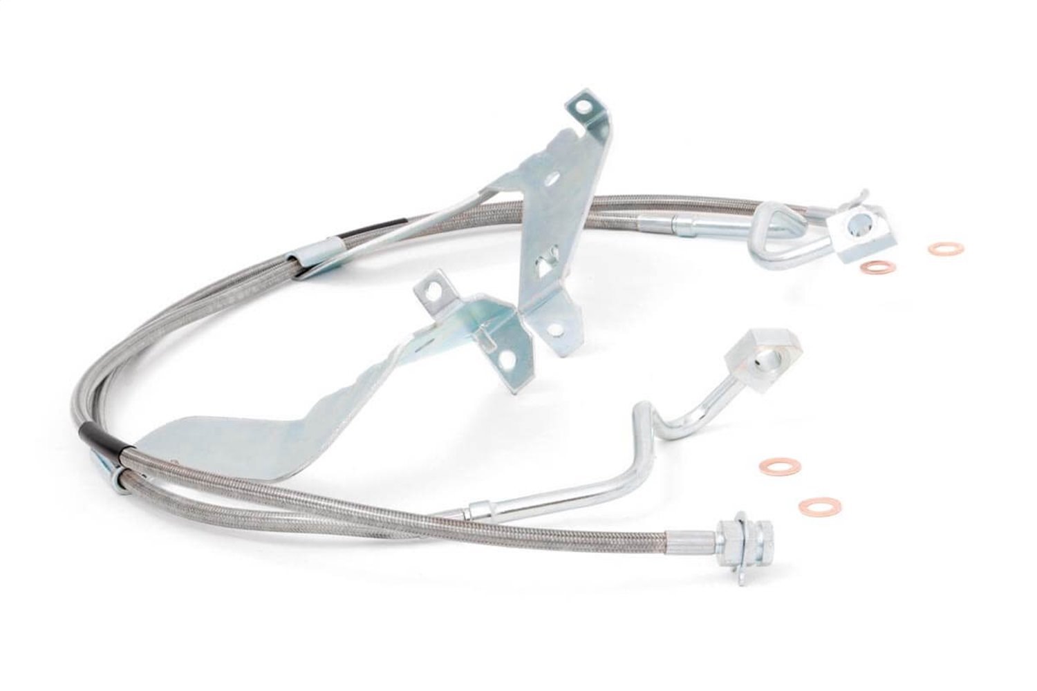 89710 Front Extended Stainless Steel Brake Lines for 4-6-inch Lifts