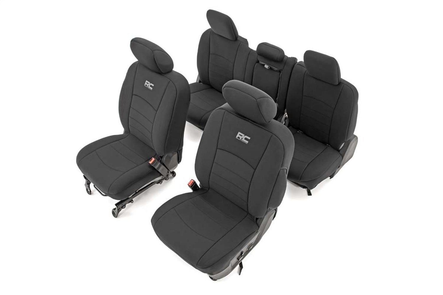 91041 Seat Covers |Bucket Seats, FR & RR, Ram 1500 2WD/4WD (2019-2023)