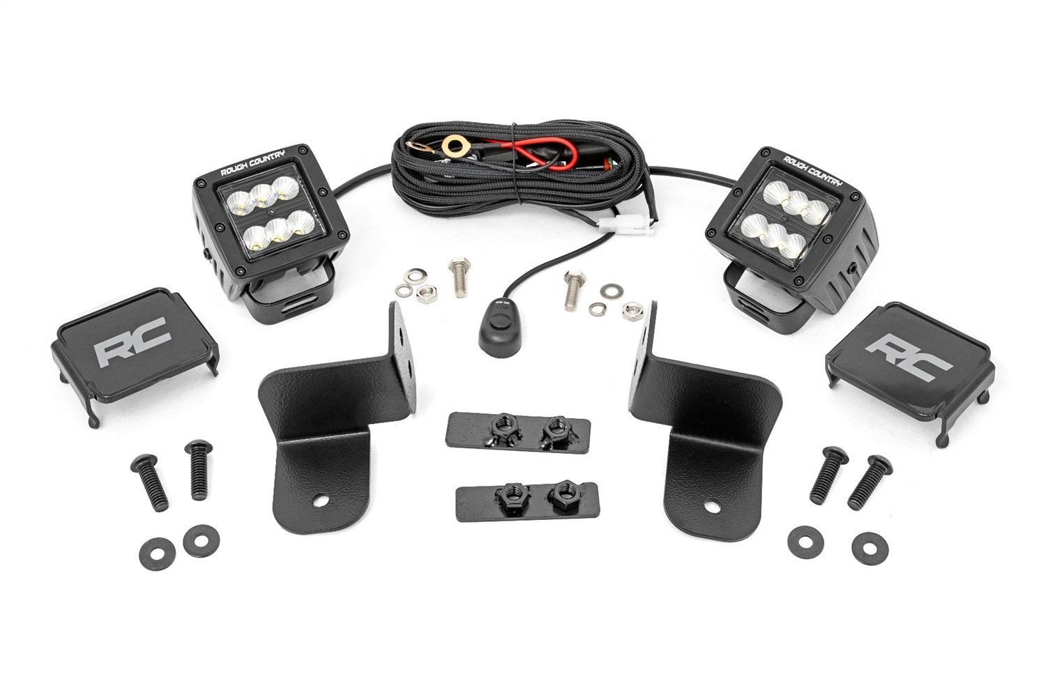 93083 Polaris Rear Facing 2-Inch Flood Black Series LED Kit (19-21 Ranger)