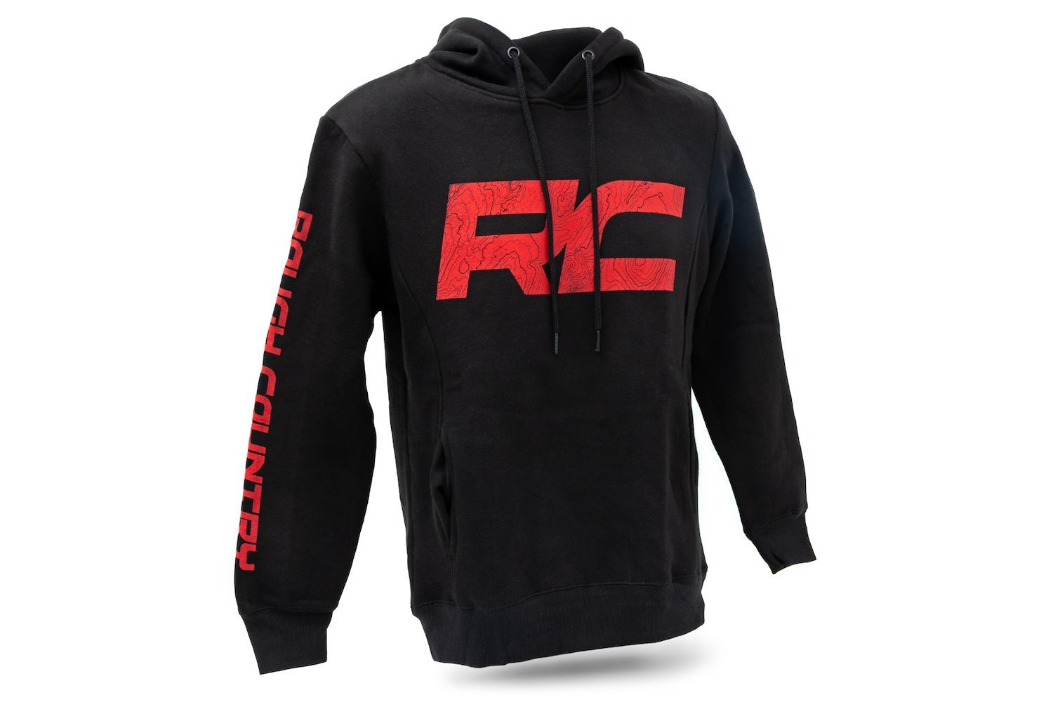 94098MD Rough Country Hoodie | RC Tread Sleeve | Black | MD