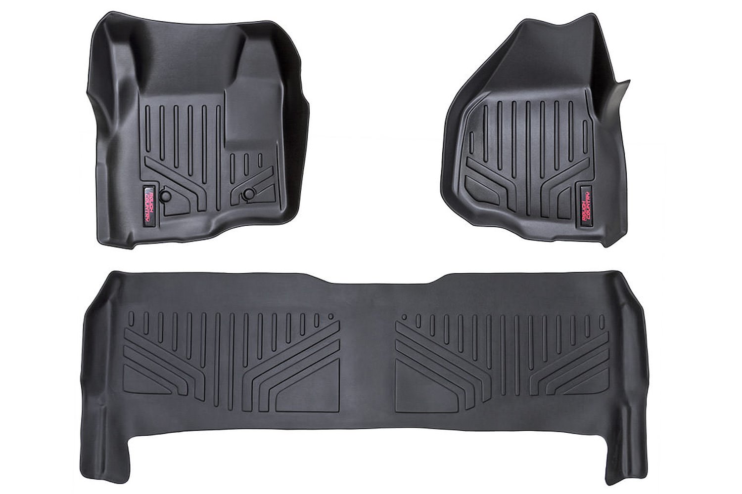 M-51223 Heavy Duty Floor Mats - Front and Rear Combo (Crew Cab Models w/Depressed Pedal)