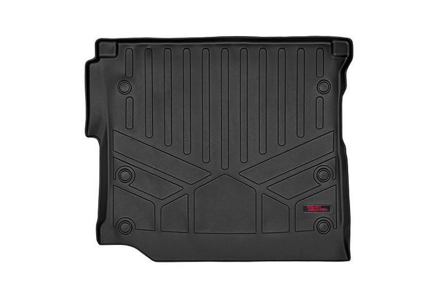 M-6120 Heavy Duty Cargo Liner; Rear; Semi Flexible; Made Of Polyethylene; Textured Surface; w/Factory Subwoofer;