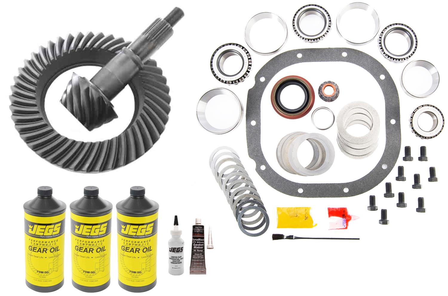 Ring & Pinion Gear Set Kit, Ford 8.8 in., Ratio: 4.33