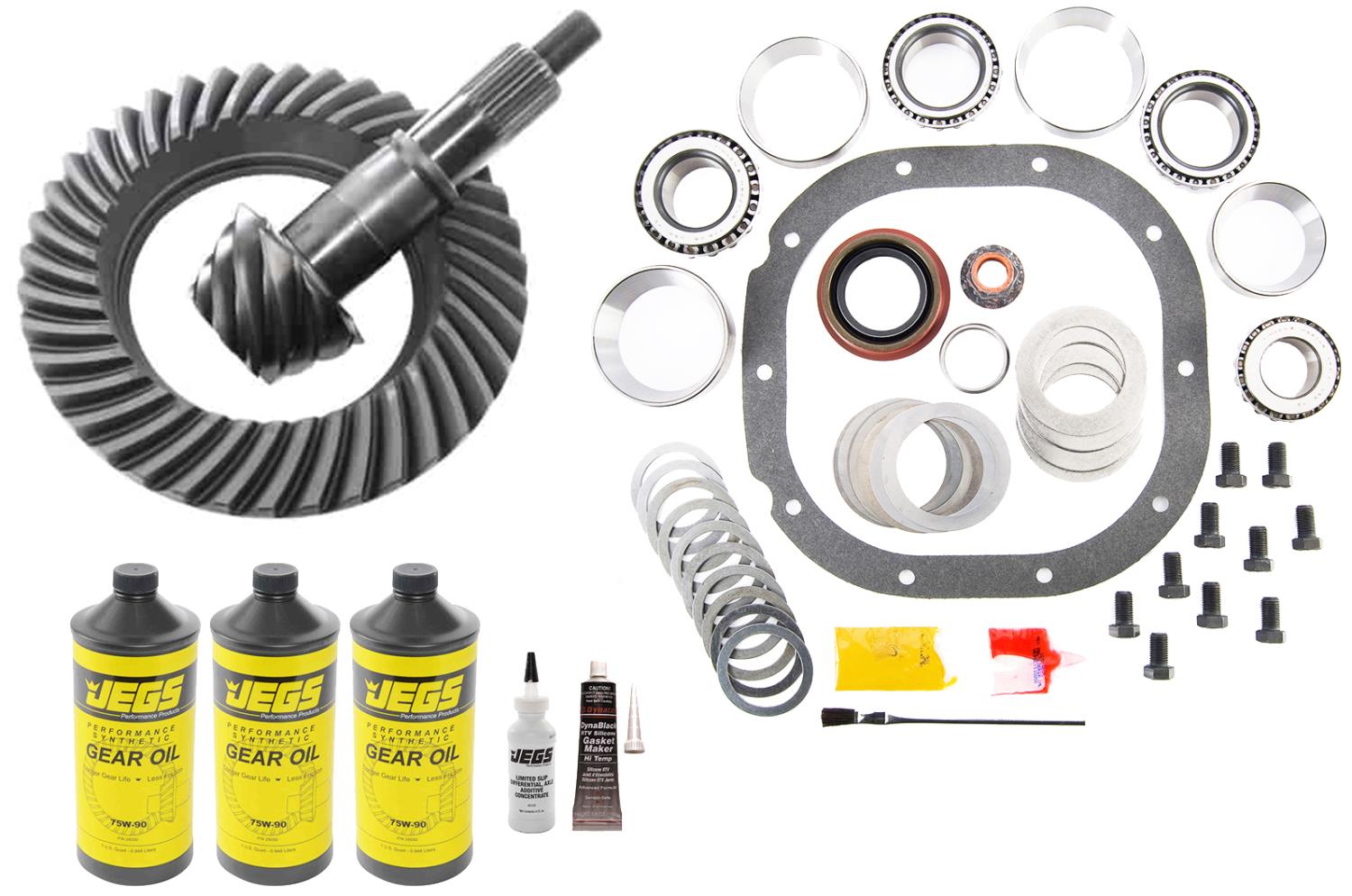 Ring & Pinion Gear Set Kit, Ford 8.8 in., Ratio: 4.88