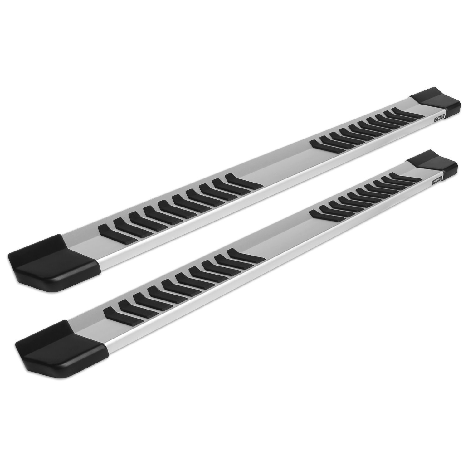 1701-0041 6 in OEM Style Slide Track Running Boards, Brushed Aluminum, Fits Select Chevy Silverado/GMC Sierra 1500/2500/3500