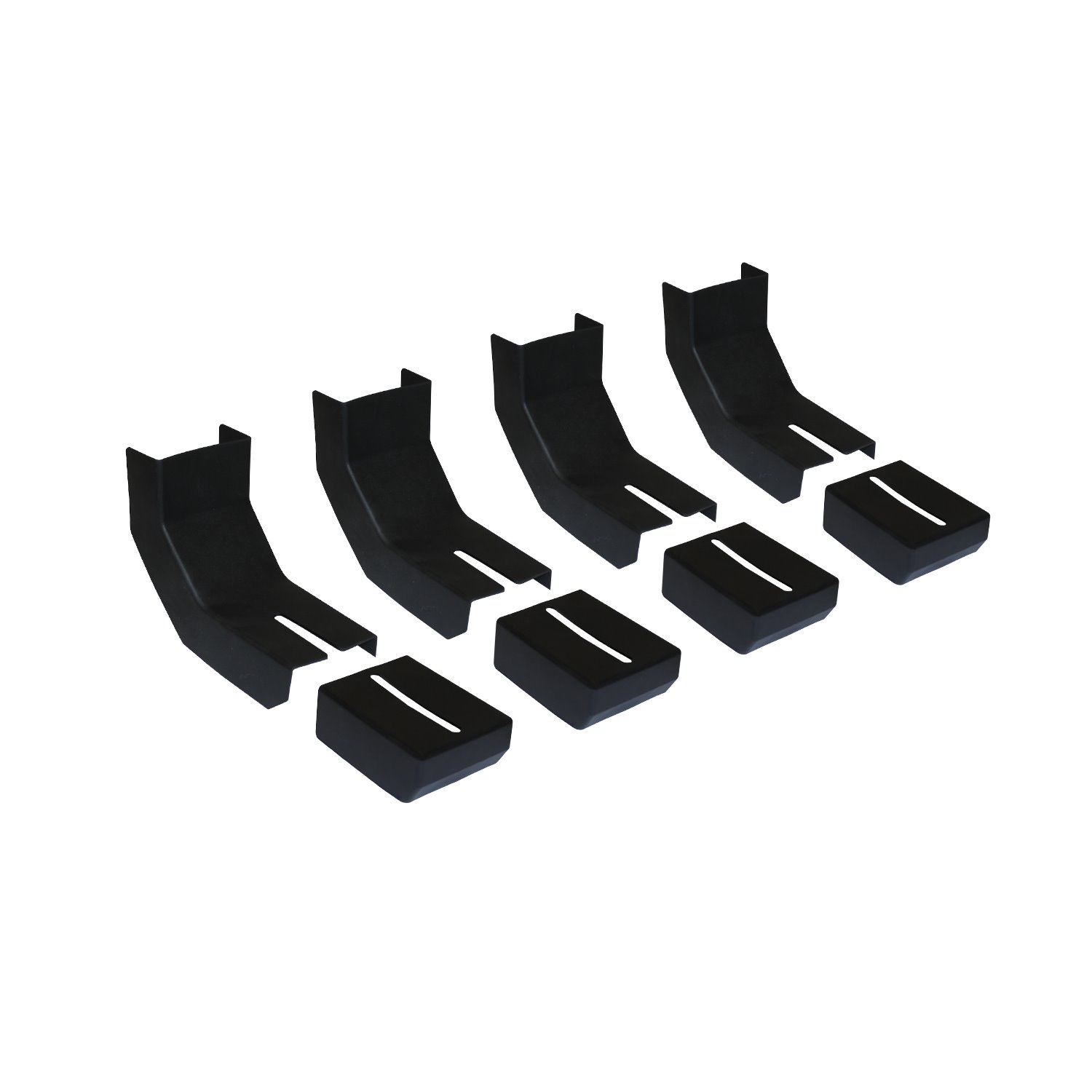 RB-BKC4 Raptor Series Bracket Covers Thermoplastic Rubber for Raptor Series Slide Track Running Boards Only, Qty 4 Set