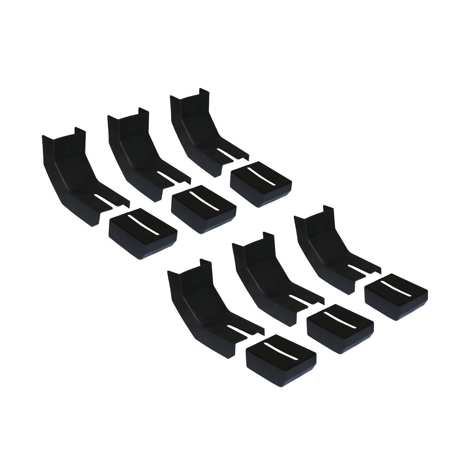 RB-BKC6 Raptor Series Bracket Covers Thermoplastic Rubber for Raptor Series Slide Track Running Boards Only, Qty 6 Set