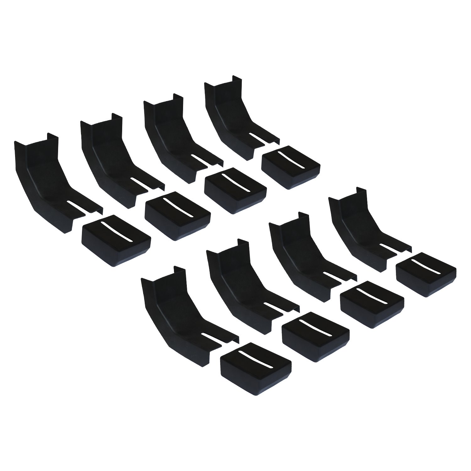 RB-BKC8 Raptor Series Bracket Covers Thermoplastic Rubber for Raptor Series Slide Track Running Boards Only, Qty 8 Set