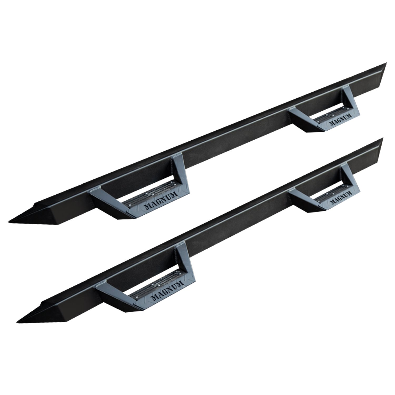 RTS79TY Magnum RT Drop Steps, Black Textured Alloy Steel, 05-23 Toyota Tacoma Access/Extended Cab