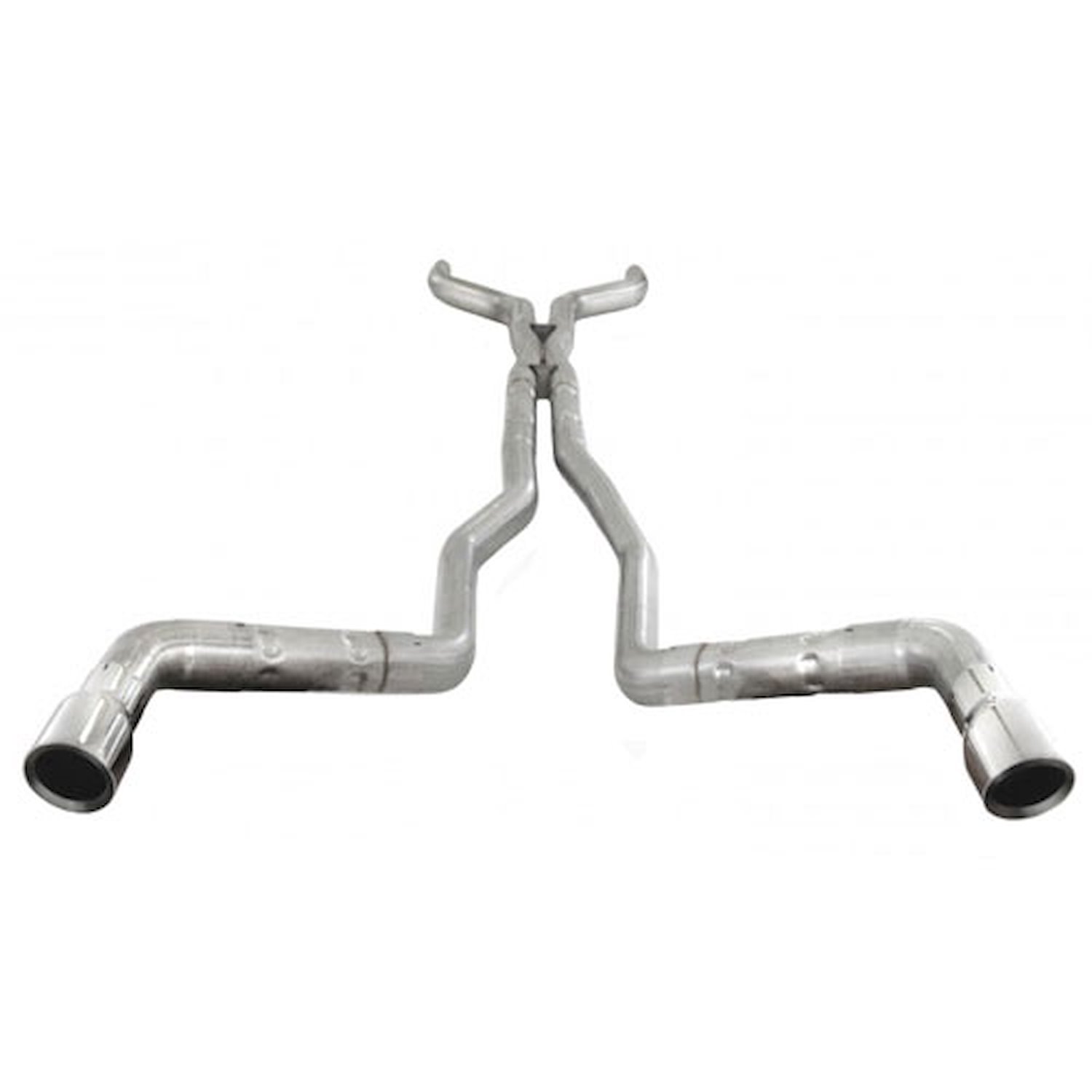 2010+ Camaro 6.2L 304 SS CNC mandrel bent 3 dual chambered catback exhaust system with x-pipe dual c