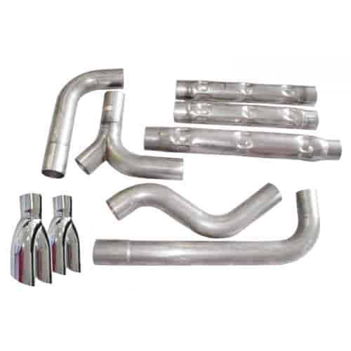 Chevy Camaro- Firebird 1993-02 Exhaust 3 chambered system with mirror polished Y-Tips. CNC Mandrel b