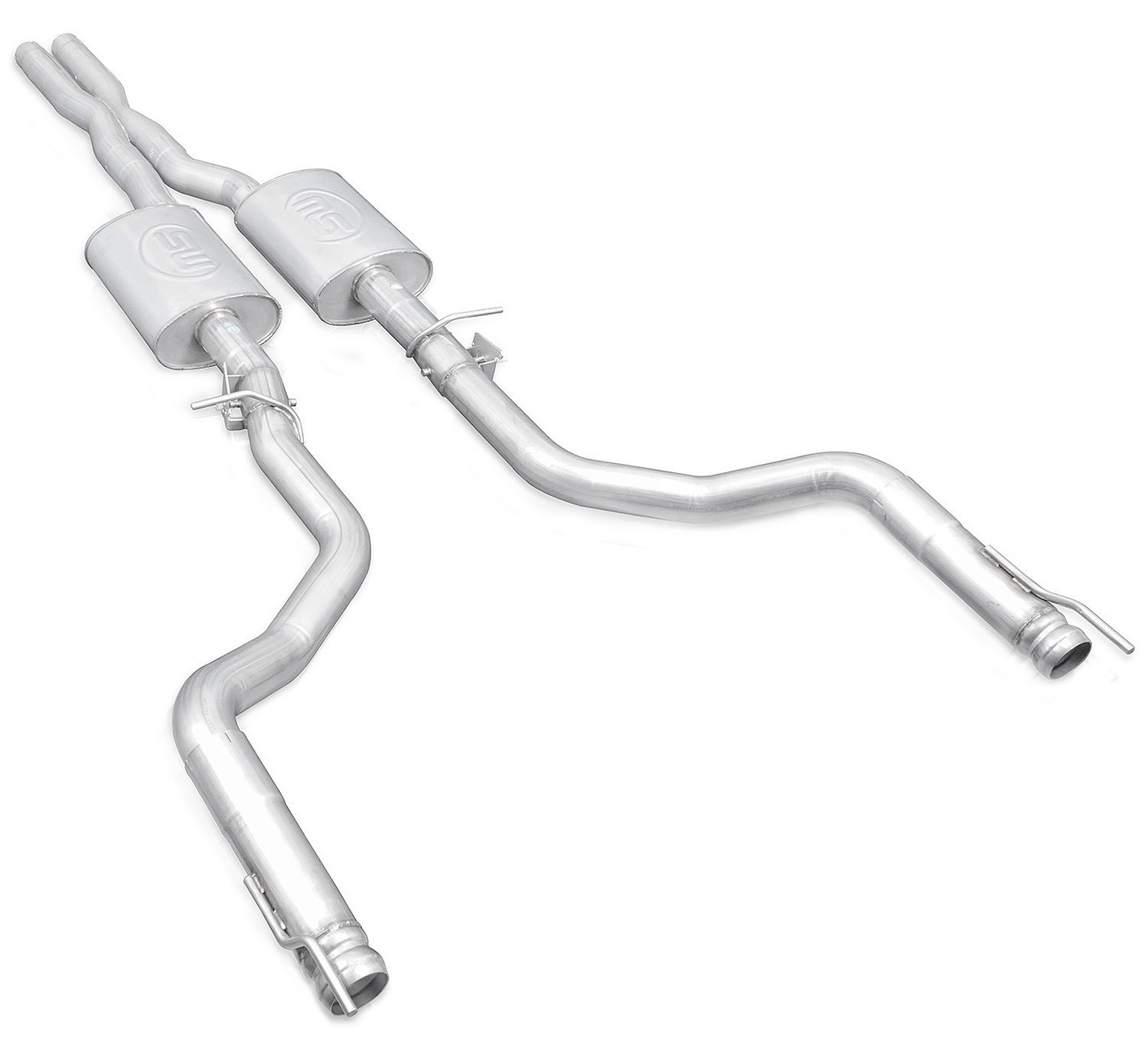 Redline Series Cat-Back Exhaust System with X-Pipe Dodge Challenger 6.2L, 6.4L - No Tips - Aggressive Sound
