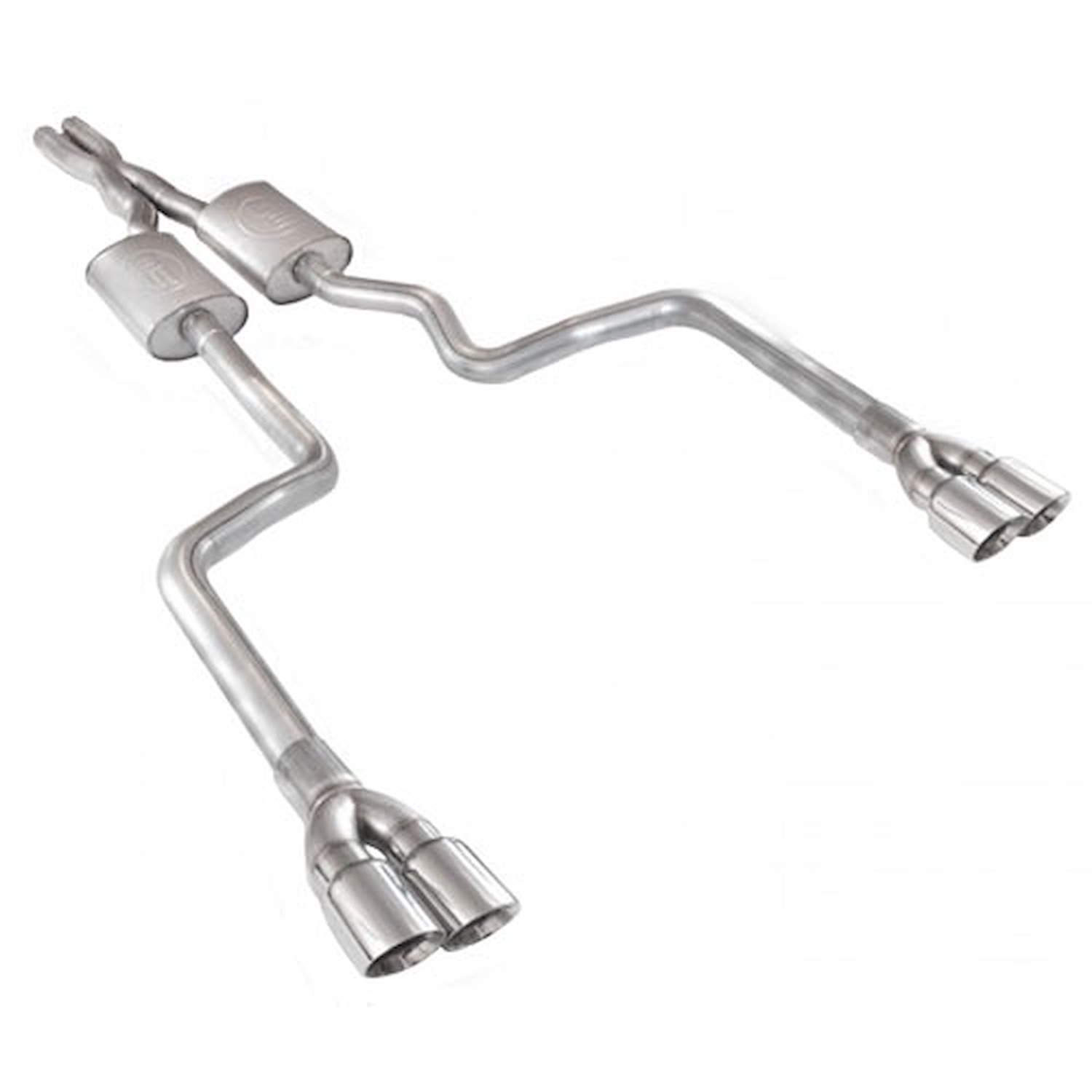 Dodge Challenger 2008-12 Exhaust 3 catback exhaust with X-Pipe and adapters to fit to factory manifo
