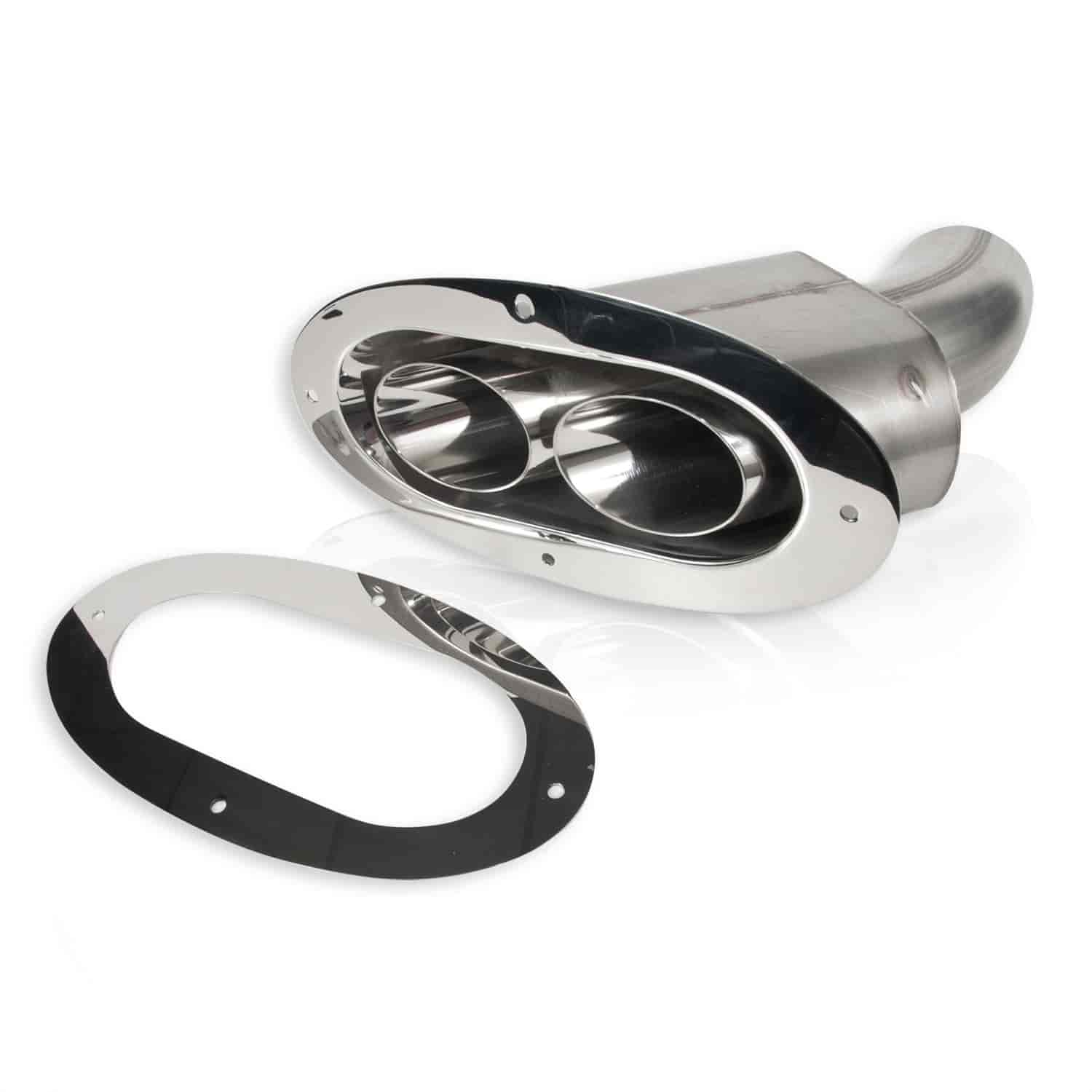 Through-Body Style Oval Exhaust Tip