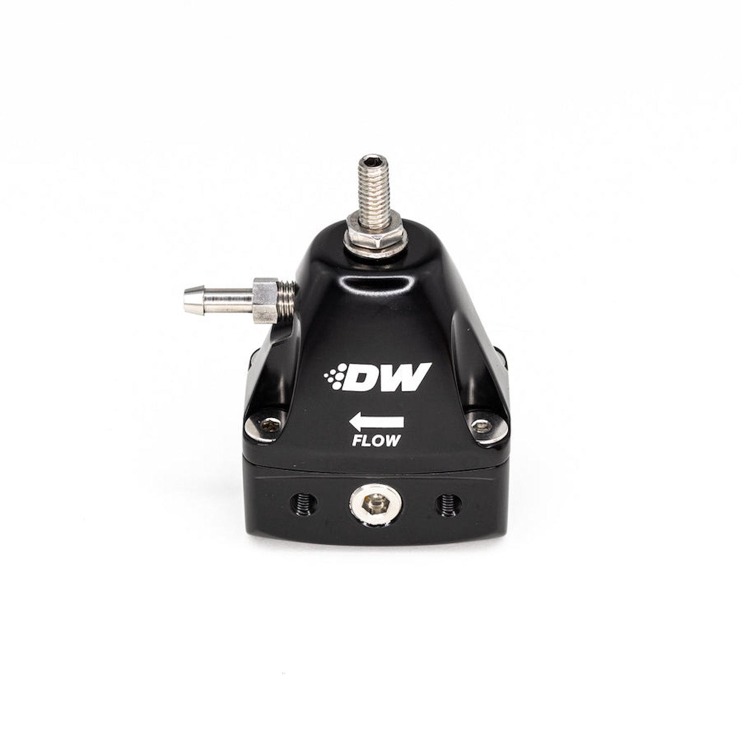 61001FRB DWR1000iL in-line adjustable fuel pressure regulator universal fitment - blackT6061 Aluminum
