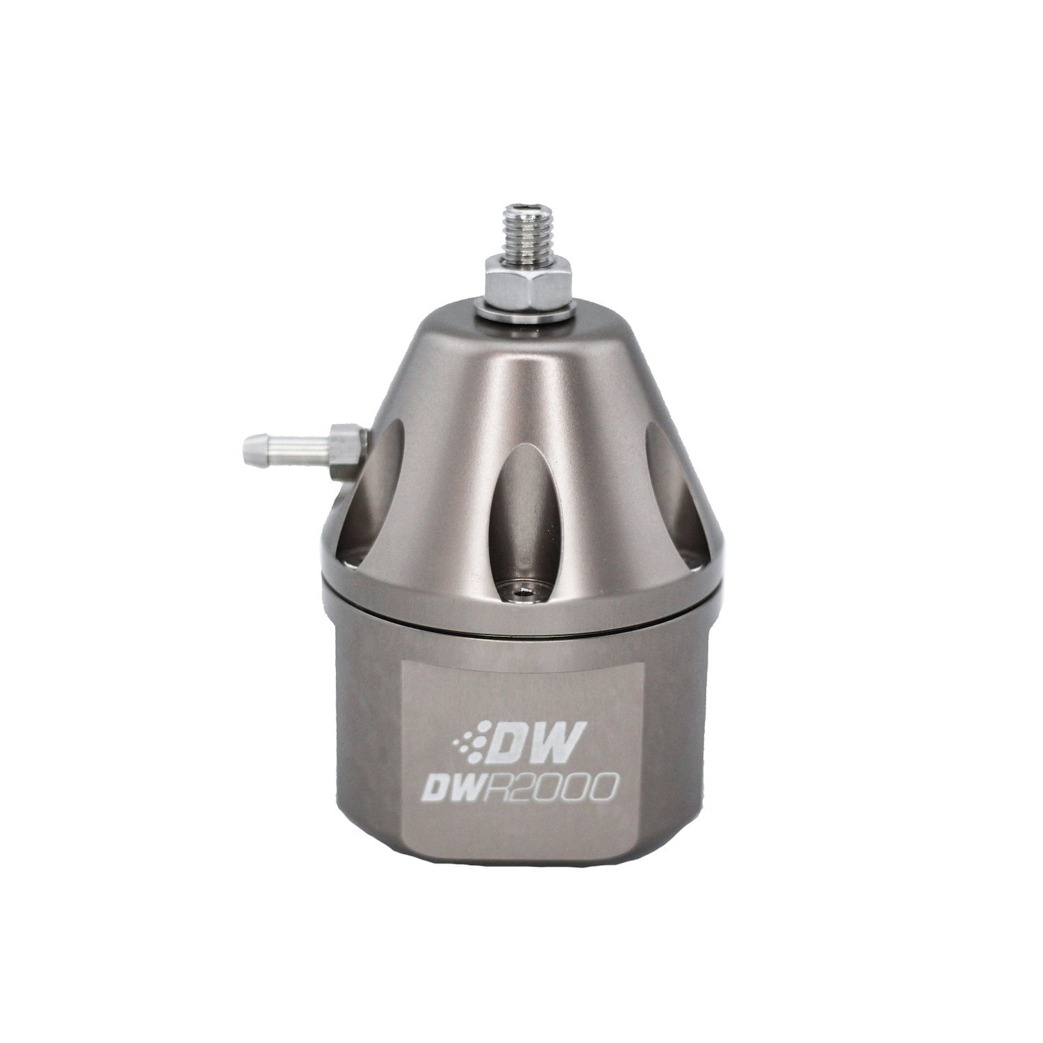 62000FRT DWR2000 adjustable fuel pressure regulator anodized titanium. Dual -10AN inlet and -8AN outlet. Universal fitment