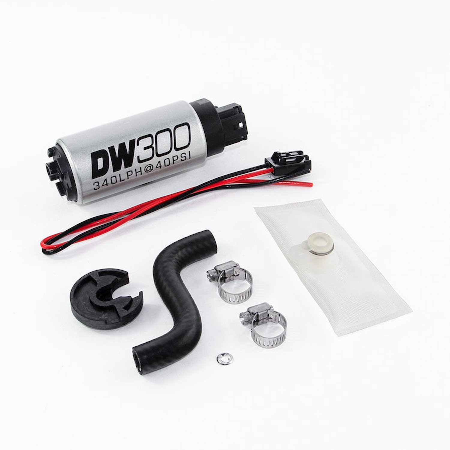 93011014 DW300 series 340lph in-tank fuel pump w/ install kit for 85-97 Ford Mustang