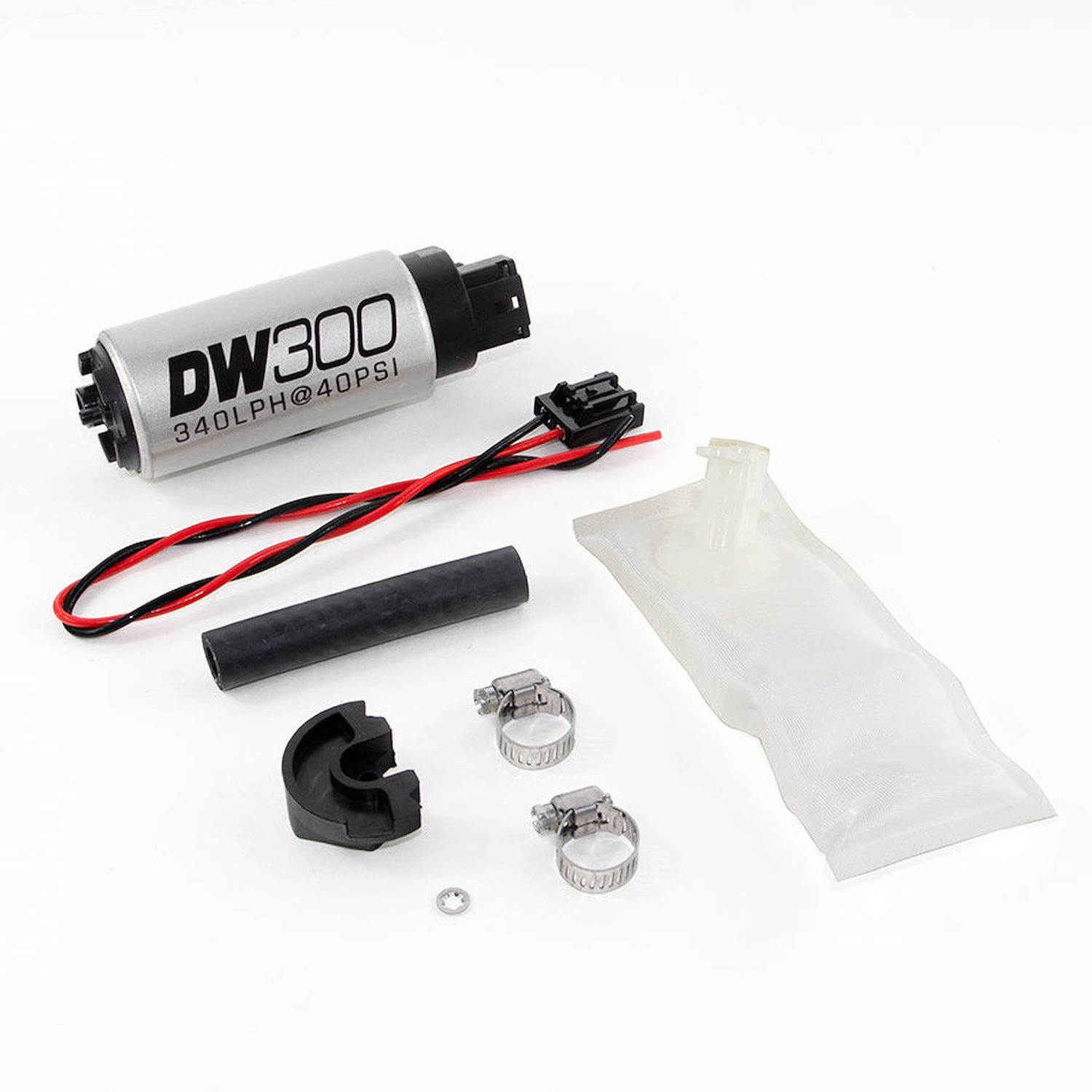 93011024 DW300 Series 340lph In-tank Fuel Pump w/ Install Kit for 93-02 Nissan