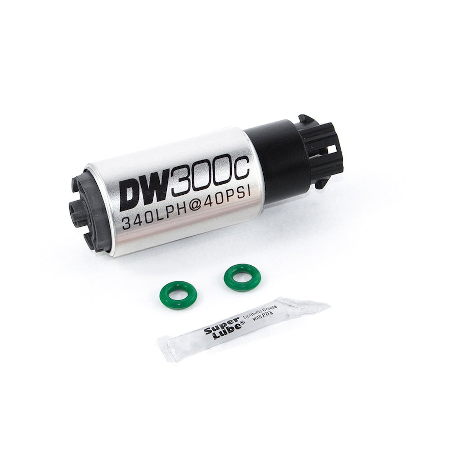 93091009 DW300C series 340lph compact fuel pump w/ mounting clips w /Install Kit for R35 GTR 2009-2021. *Two req