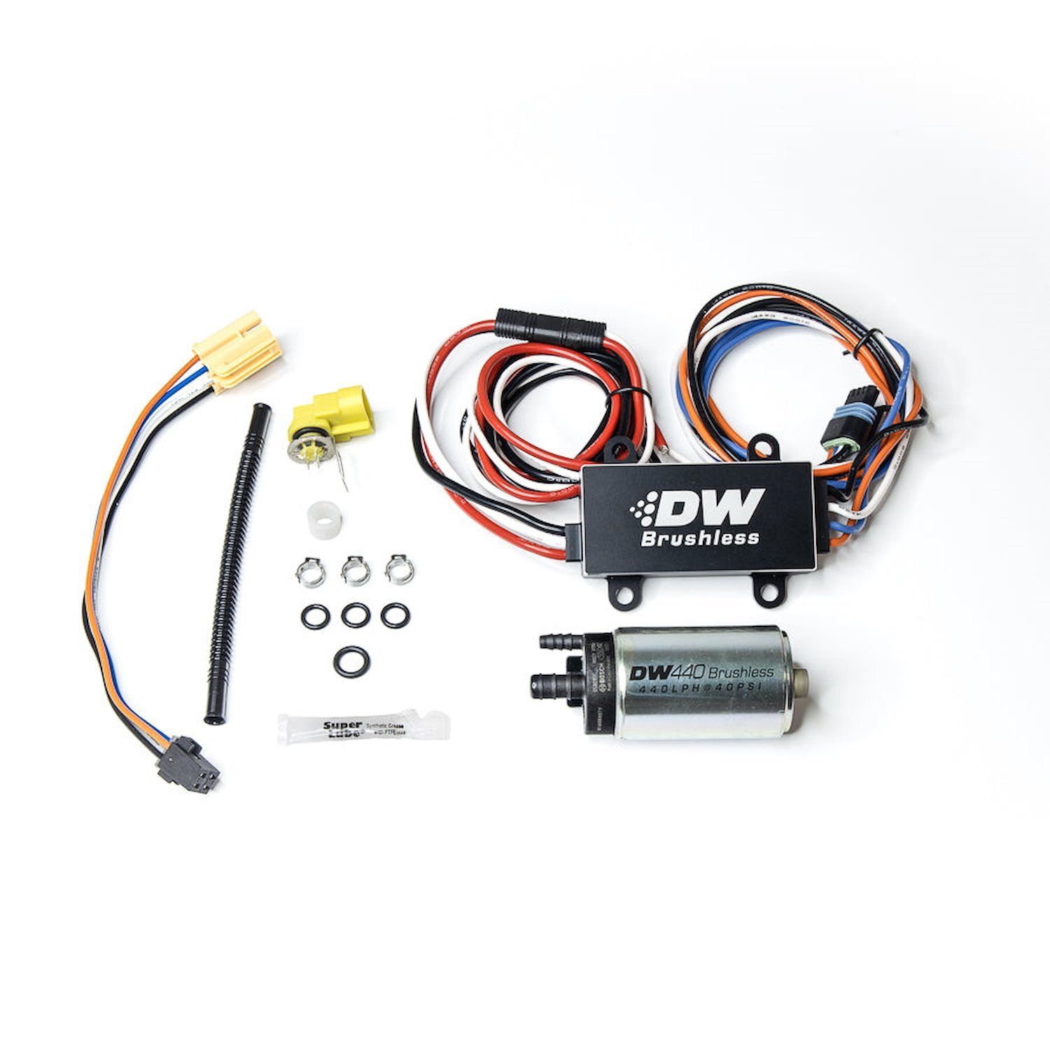 9442C1020902 DW440 Brushless 440lph in-tank brushless fuel pump + C102 controller w/ install kit for 2016+ Chevy Camaro