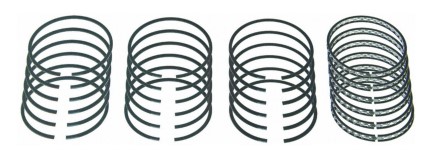 Cast +.040 Piston Ring Set for 1958-1966 Desoto, Dodge, Plymouth, Pontiac V8 Engines w/4.063 in. Orig. Bore