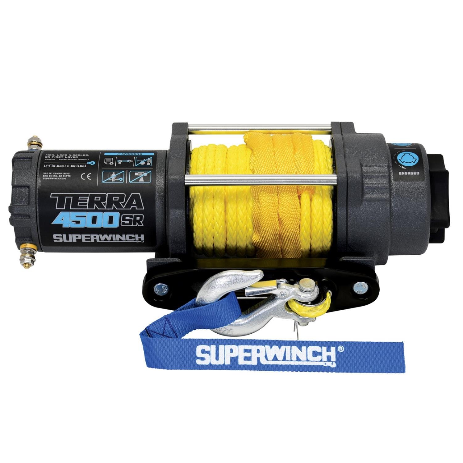 Terra 4500SR Winch Rated Line Pull 4,500-lb. [Synthetic Rope]