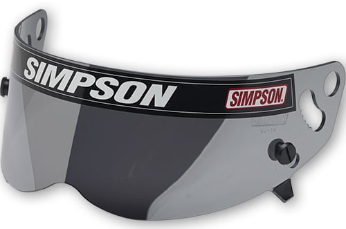 Replacement Helmet Shield for Simpson Shark, Vudo Helmets [Silver]