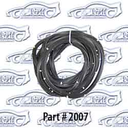 Door Weatherstrip - Rear, W/ Clips 65-66 Chevy, Cadillac, Oldsmobile, Buick and Pontiac