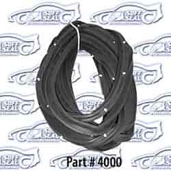 Door Weatherstrip W/ Clips 62-67 Chevrolet II, Nova 2 Door Sedan