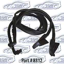 Door weatherstrip with molded ends 69-77 Chevrolet Corvette Coupe