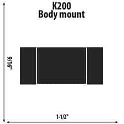Lower body mounts ID: 0.98"