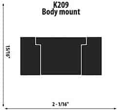 Lower Body Mount ID: 1 3/32"