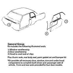 Weatherstrip Kit "64 Chevrolet El Camino