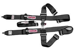 Lever Camlock 5-Point Individual Harness 55" Lap Belt Pull-Down Lap Belt Adjusters