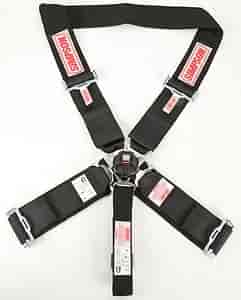 Rotary Camlock 5-Point Dragster Harness Nomex Covered Belts