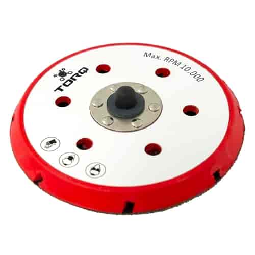 TORQ R5 Dual-Action Red Backing Plate 6"