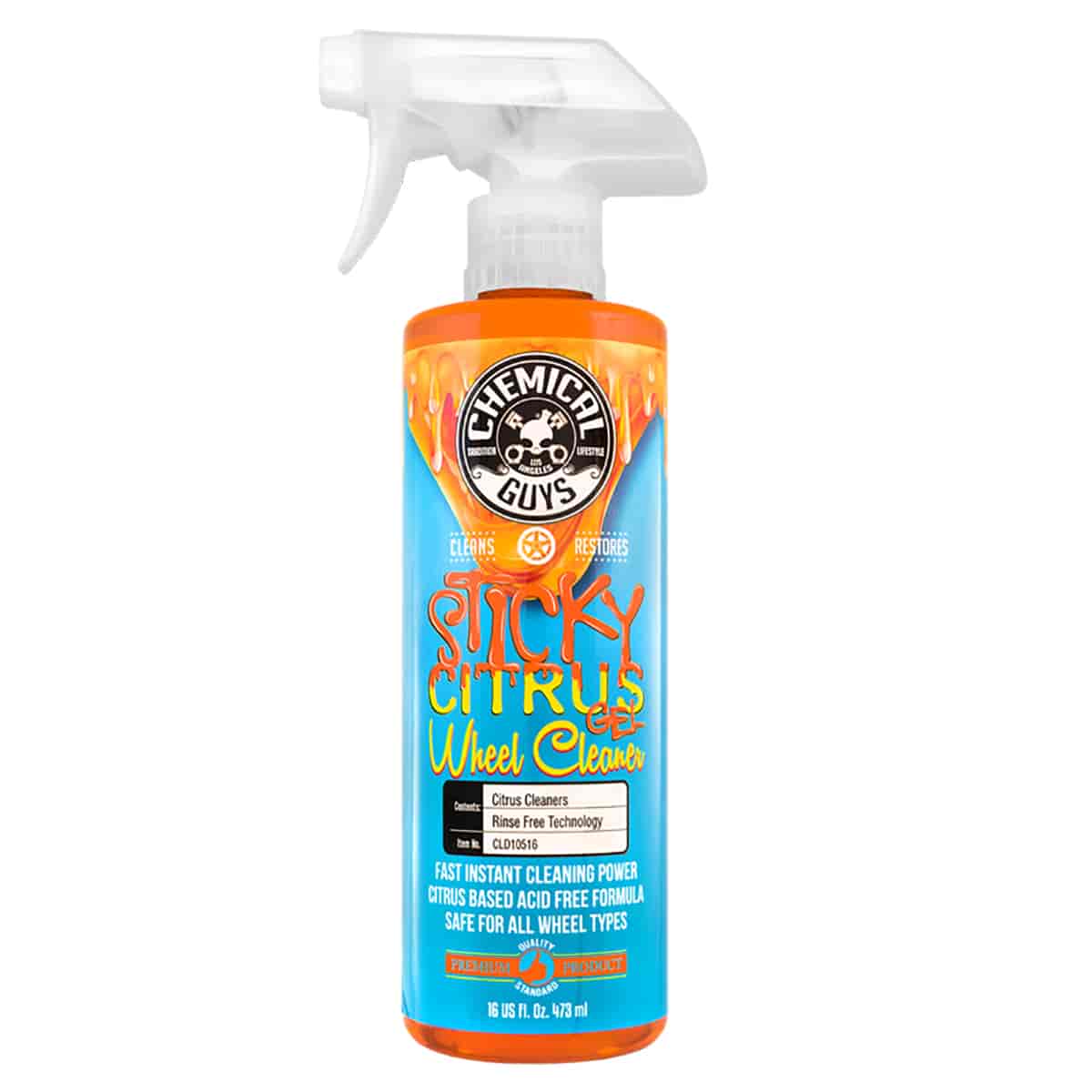 Sticky Gel Citrus Wheel Cleaner 16 oz Spray Bottle