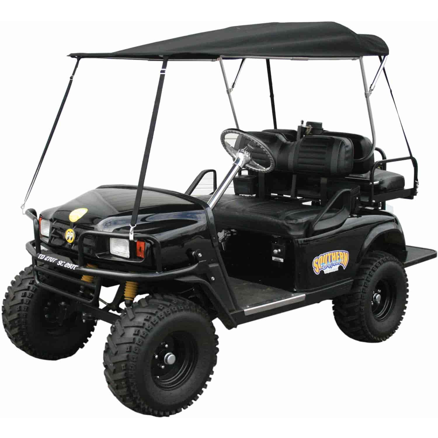 Folding Golf Cart Top Black