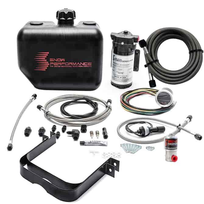 Stage 2.5 Gasoline Boost Cooler Water-Methanol Injection Kit for Forced Induction Engines [Stainless Steel Braided Tubing]