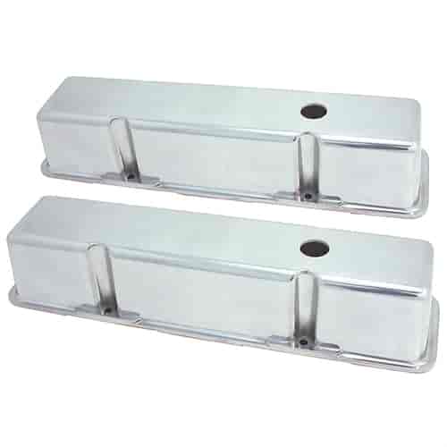 Polished Aluminum Valve Covers 1958-1986 Small Block Chevy