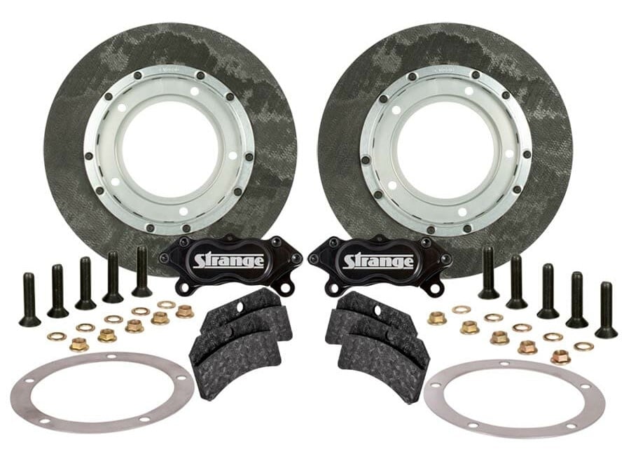 Carbon Brake Kit w/11 1/2 in. Carbon Rotors and 4-Piston Billet Aluminum Ultra Calipers for Chrisman Live Axle