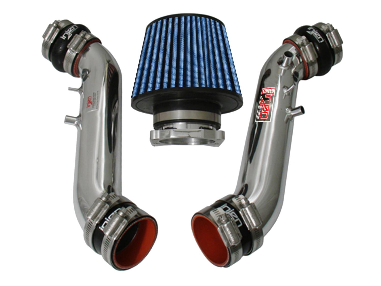 Polished IS Short Ram Cold Air Intake System, 1990-1996 Nissan 300Z 3.0L