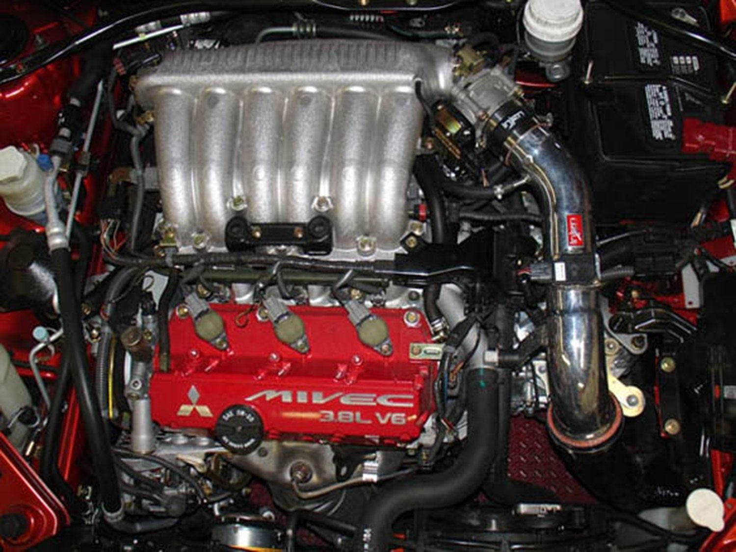 Black SP Cold Air Intake System, 2006-2012 Mitsubishi Eclipse V6-3.8L