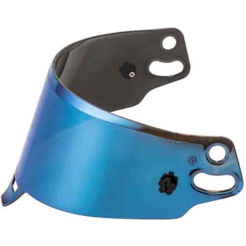 Replacement Helmet Shield Blue Iridium
